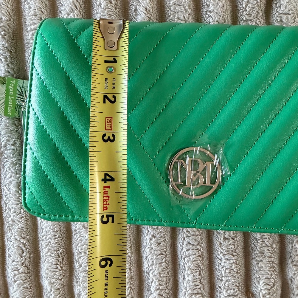 Badgley Mischka Green‎ Quilted Crossbody Bag NWT - Picture 10 of 11